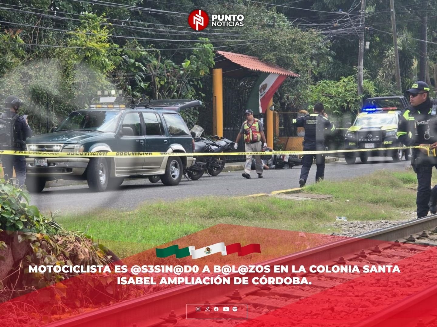 Motociclista es @s3s1n@d0 a b@l@zos en la colonia Santa Isabel Ampliación de Córdoba.