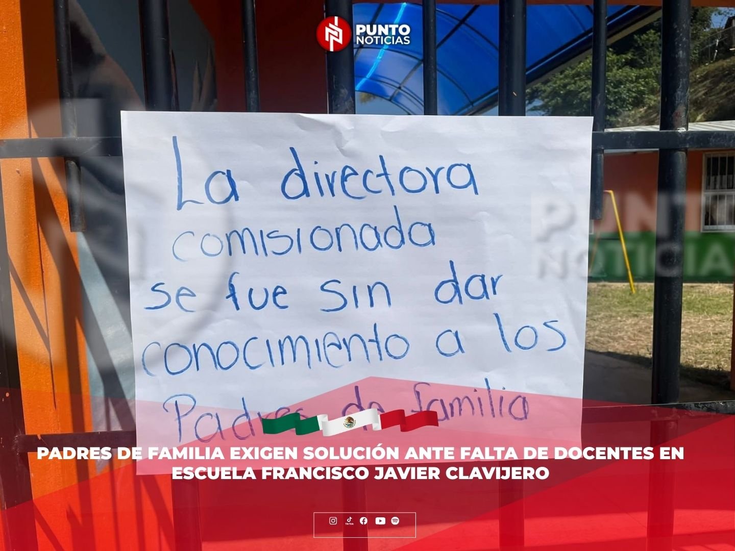 Padres de familia exigen solución ante falta de docentes en escuela Francisco Javier Clavijero