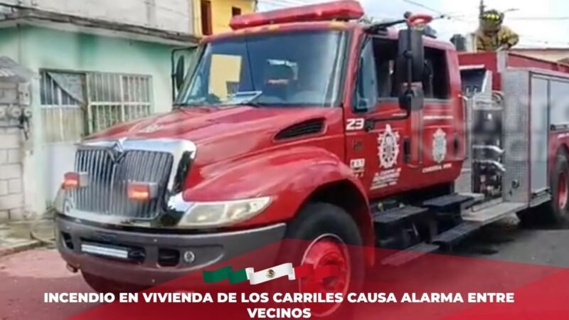 Incendio en vivienda de Los Carriles causa alarma entre vecinos