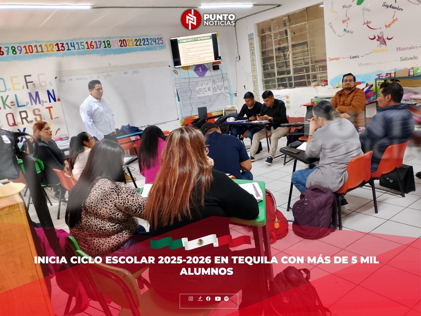 Inicia ciclo escolar 2025-2026 en Tequila con más de 5 mil alumnos