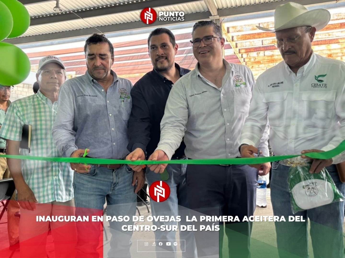Inauguran en Paso de Ovejas la primera aceitera del centro-sur del país