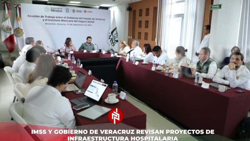 IMSS y Gobierno de Veracruz revisan proyectos de infraestructura hospitalaria