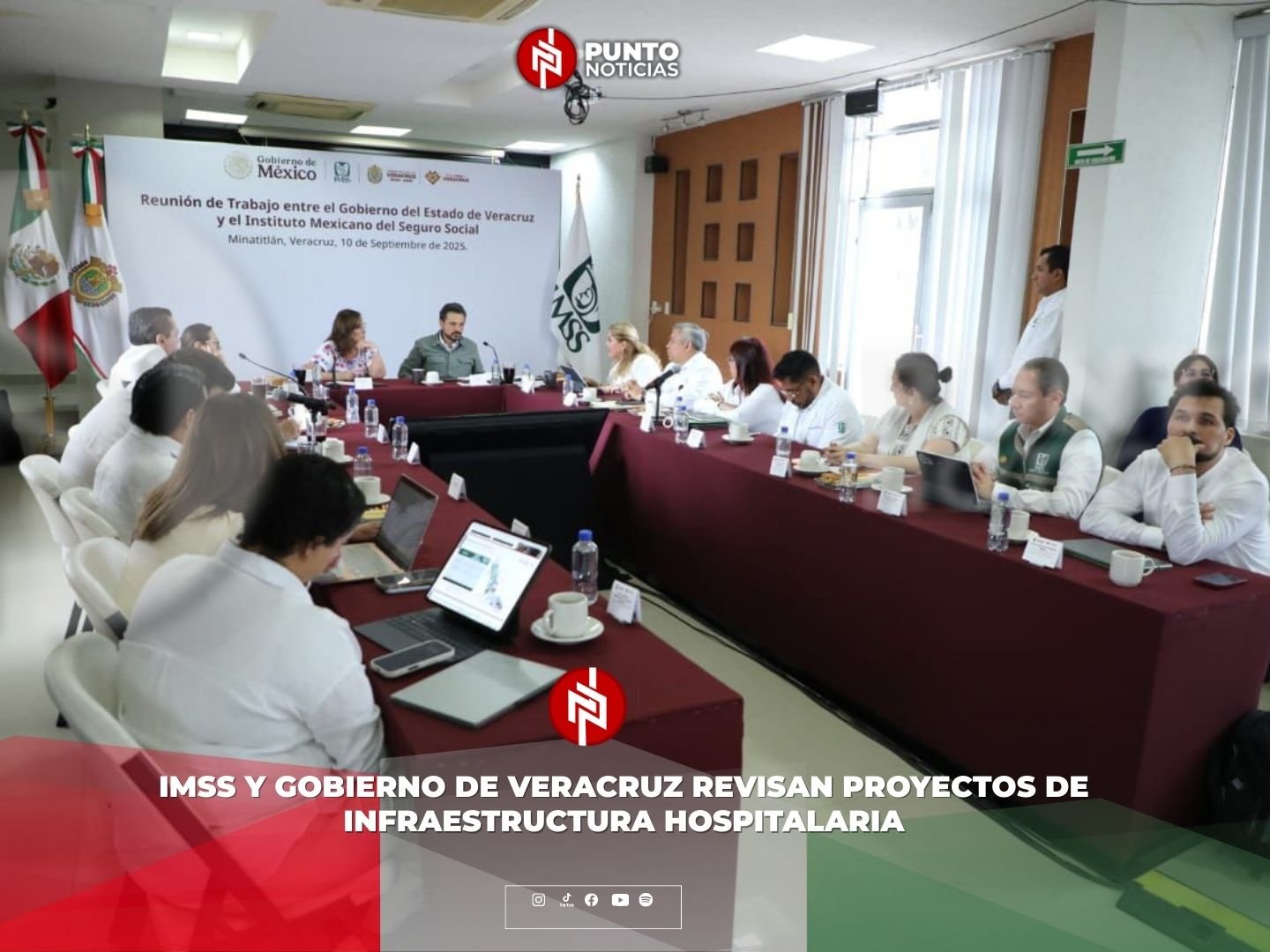 IMSS y Gobierno de Veracruz revisan proyectos de infraestructura hospitalaria
