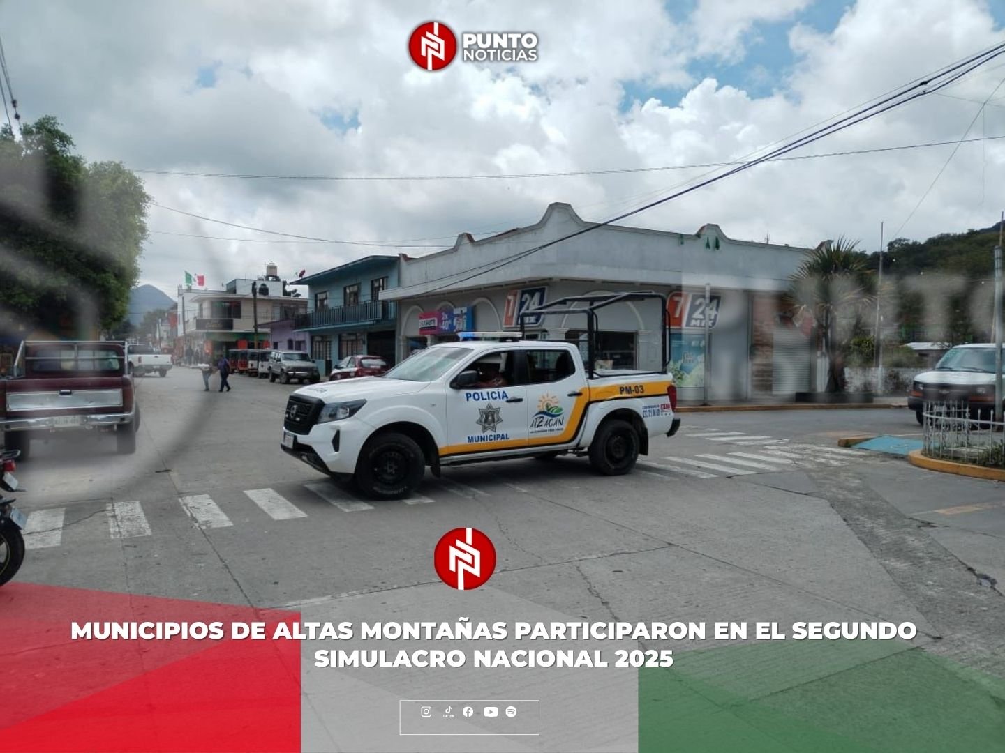 Municipios de Altas Montañas participaron en el Segundo Simulacro Nacional 2025