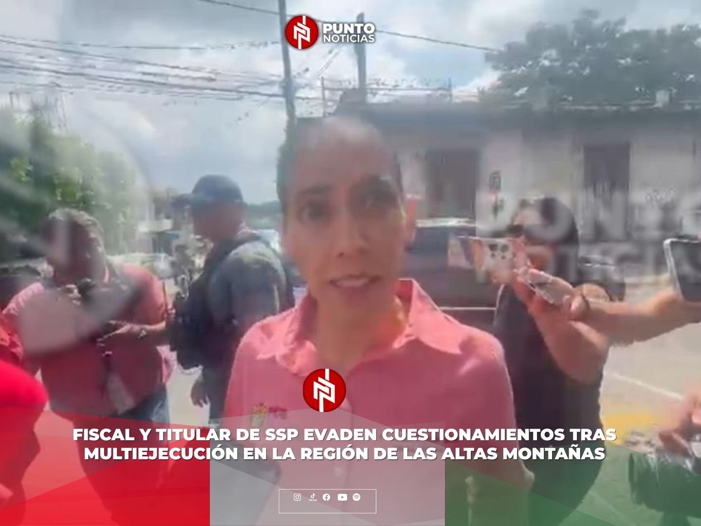Fiscal y titular de SSP evaden cuestionamientos tras multiejecución en la región de las Altas Montañas