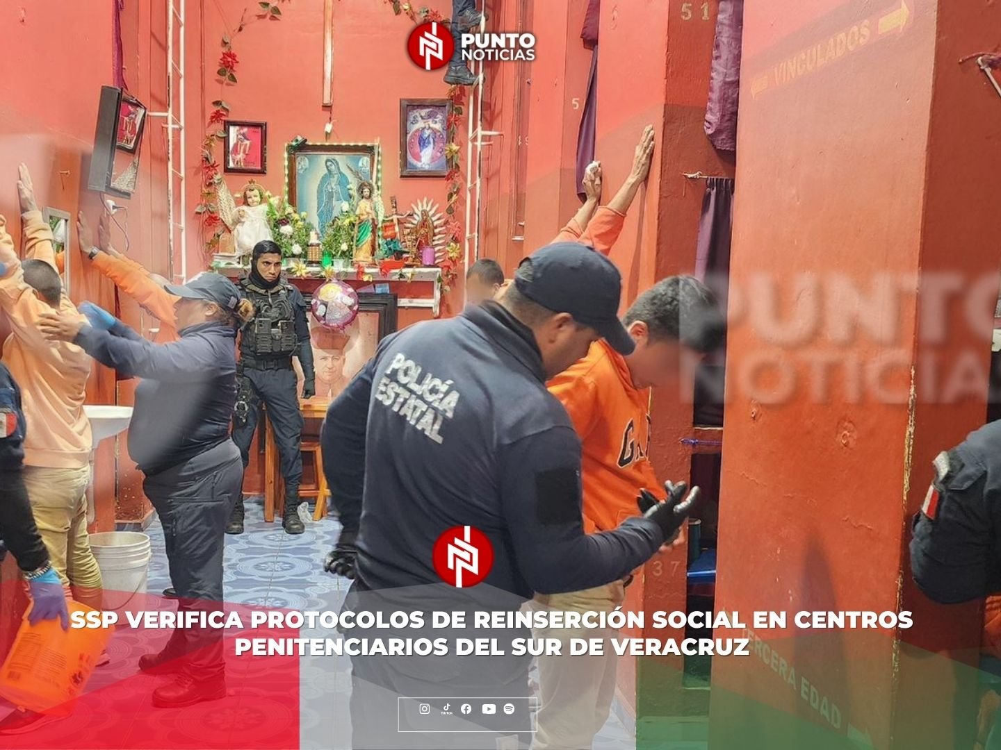 SSP verifica protocolos de reinserción social en centros penitenciarios del sur de Veracruz