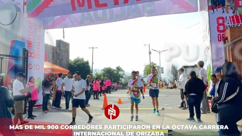 Más de mil 900 corredores participaron en la Octava Carrera Internacional de Orizaba