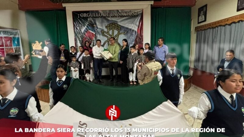 La Bandera Siera recorrió los 13 municipios de la región de las Altas Montañas