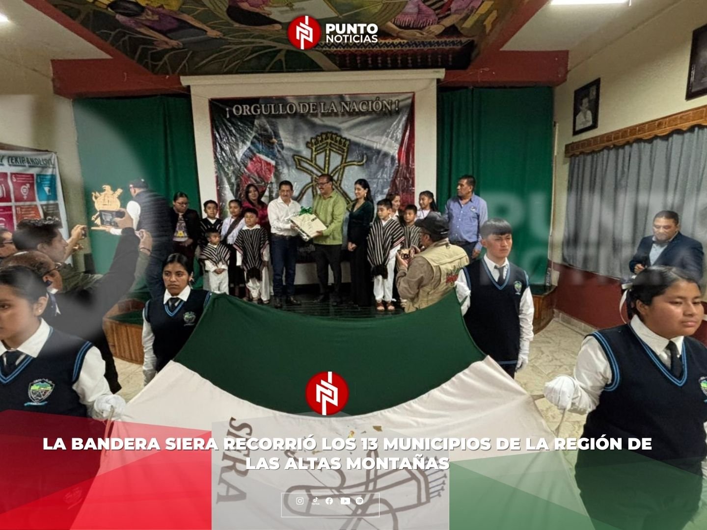 La Bandera Siera recorrió los 13 municipios de la región de las Altas Montañas