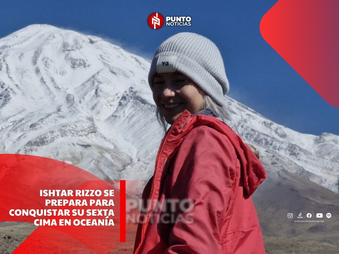 Ishtar Rizzo se prepara para conquistar su sexta cima en Oceanía