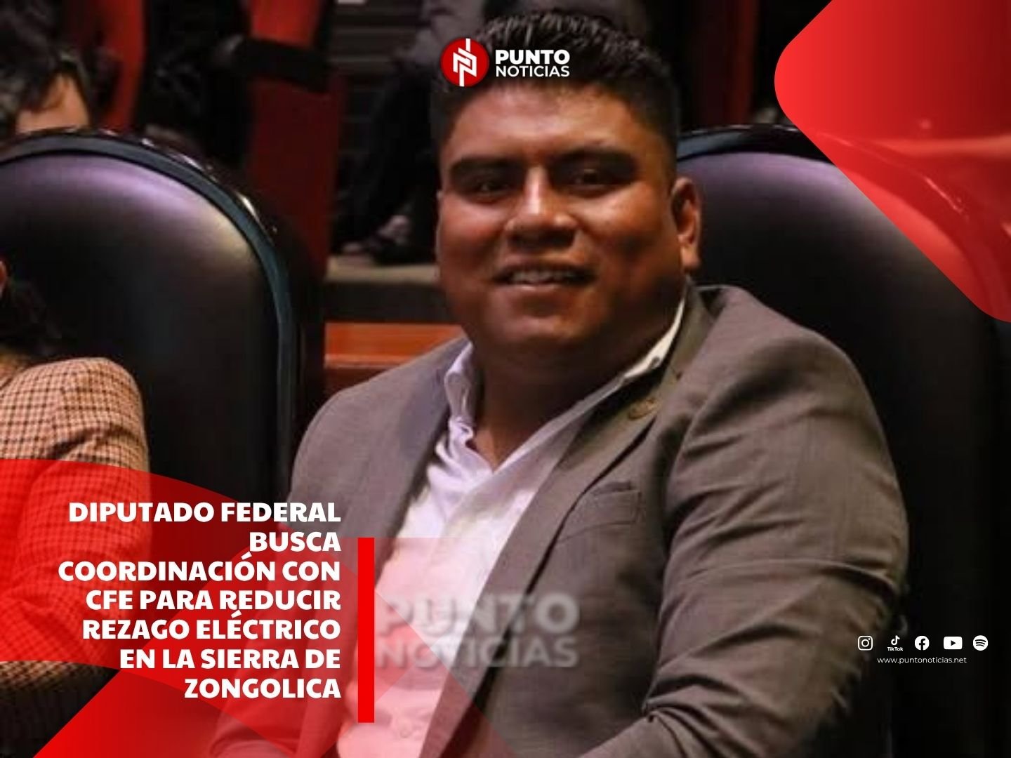Diputado federal busca coordinación con CFE para reducir rezago eléctrico en la sierra de Zongolica