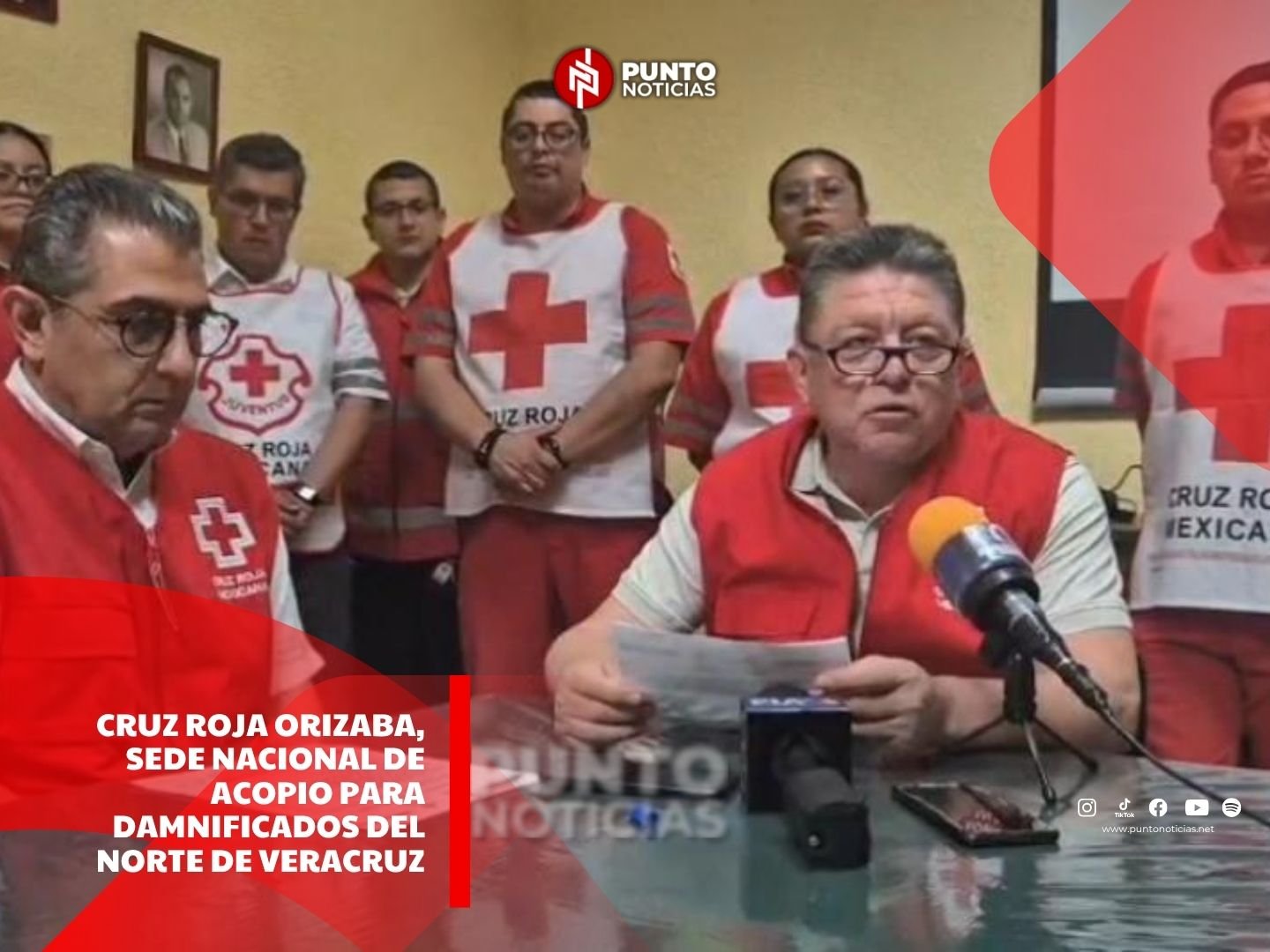 Cruz Roja Orizaba, sede nacional de acopio para damnificados del norte de Veracruz
