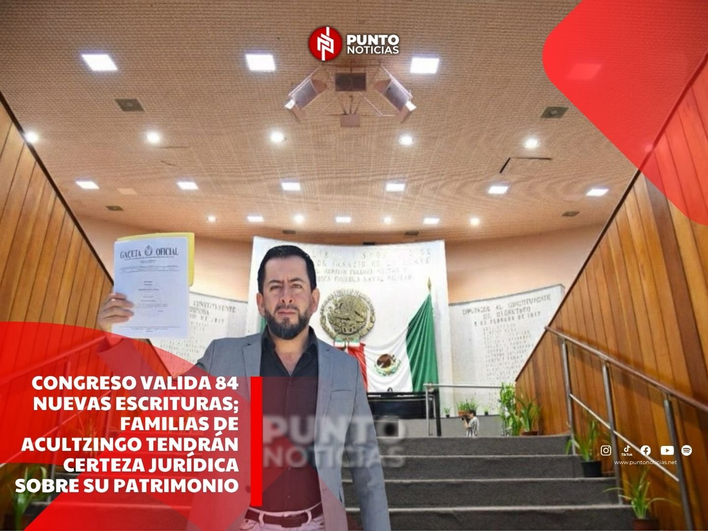 Congreso valida 84 nuevas escrituras; familias de Acultzingo tendrán certeza jurídica sobre su patrimonio