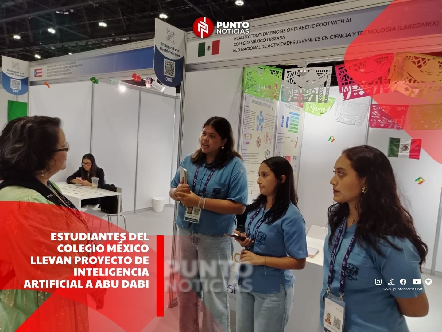 Estudiantes del Colegio México llevan proyecto de inteligencia artificial a Abu Dabi
