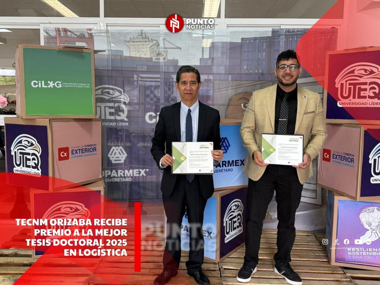 TecNM Orizaba recibe Premio a la Mejor Tesis Doctoral 2025 en Logística