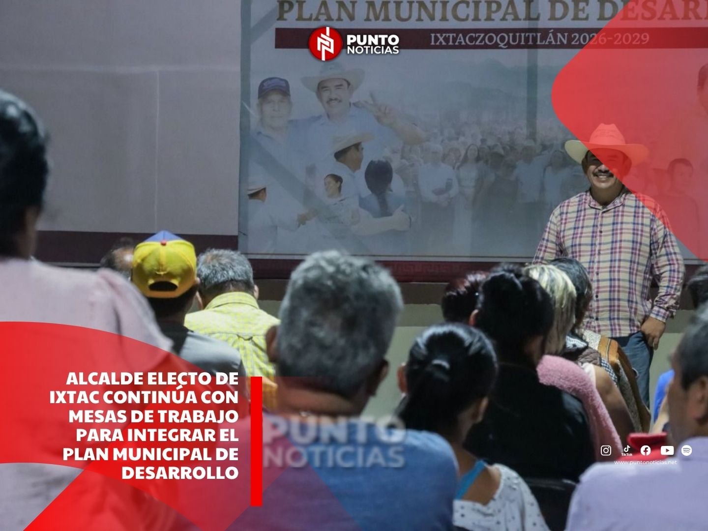 Alcalde electo de Ixtac continúa con mesas de trabajo para integrar el Plan Municipal de Desarrollo