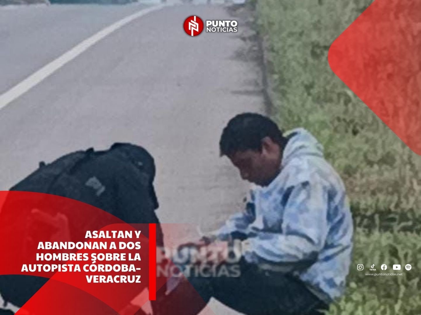 Asaltan y abandonan a dos hombres sobre la autopista Córdoba–Veracruz