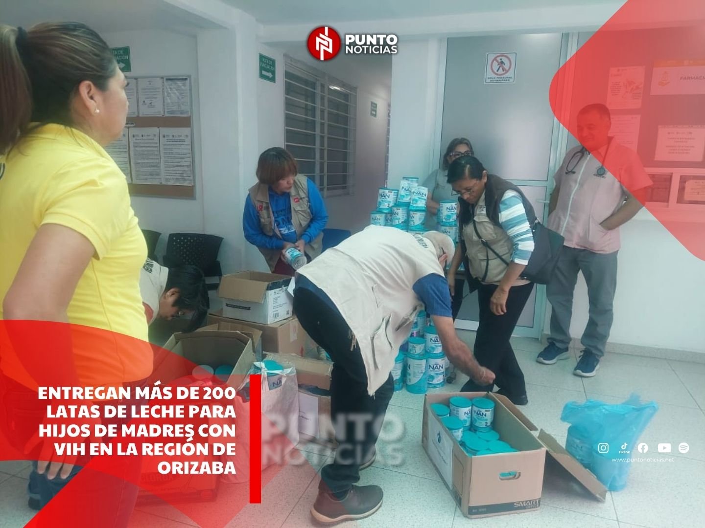 Entregan más de 200 latas de leche para hijos de madres con VIH en la región de Orizaba