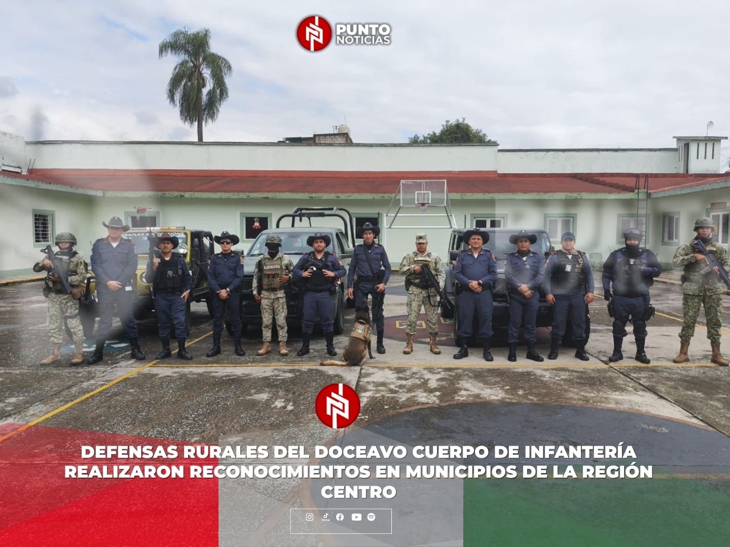 Defensas Rurales del Doceavo Cuerpo de Infantería realizaron reconocimientos en municipios de la región centro