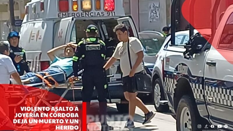 Violento asalto a joyería en Córdoba deja un muerto y un herido
